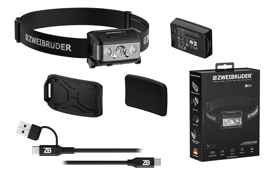 ZB3H Stirnlampe 600lm
