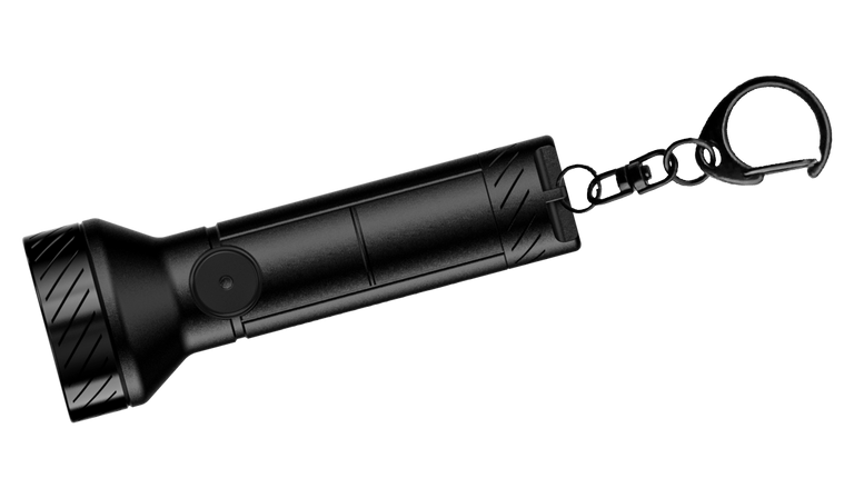 ZB1T LED Taschenlampe mit Karabiner zur Befestigung am Schlüsselbund
