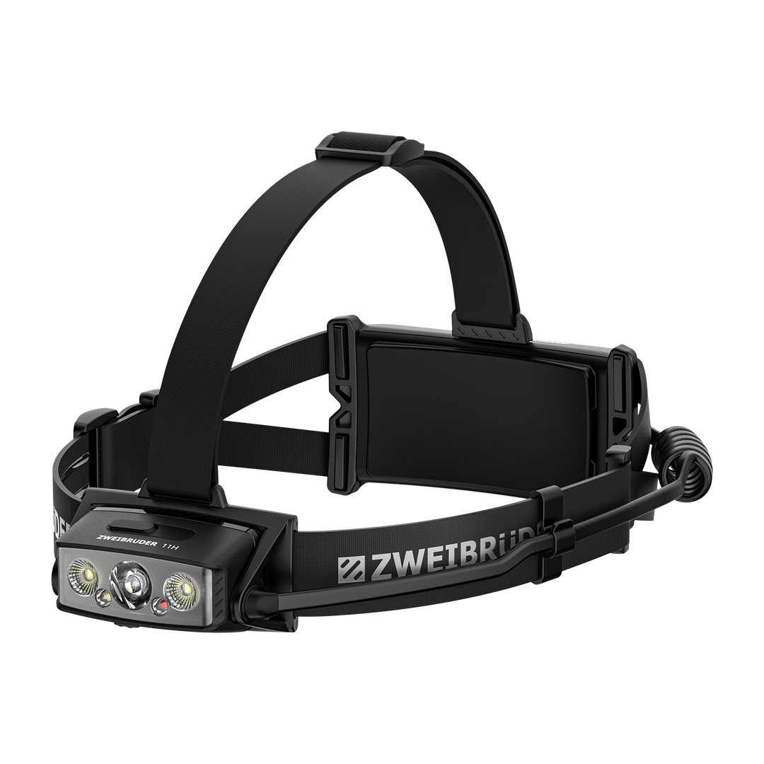 Zweibrüder ZB11H LED Stirnlampe Seitenansicht mit LED Lichtquelle