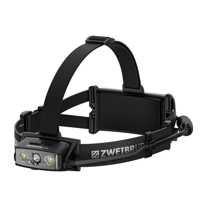 Zweibrüder ZB11H LED Stirnlampe Seitenansicht mit LED Lichtquelle