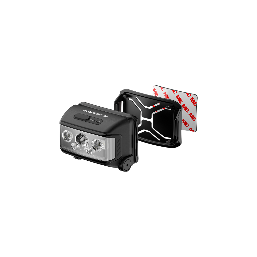 Zweibrüder ZB3H LED Stirnlampe mit Helmbefestigung