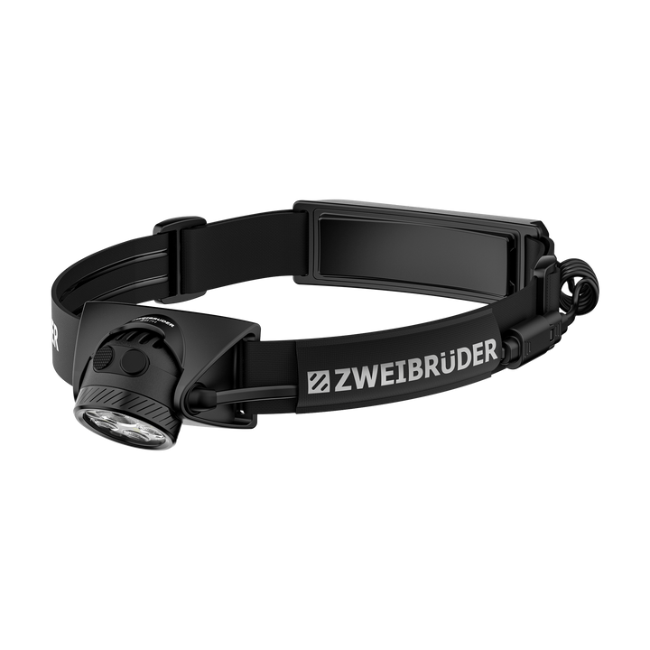 Zweibrüder ZB7H LED Stirnlampe Seitenansicht mit Scharnier