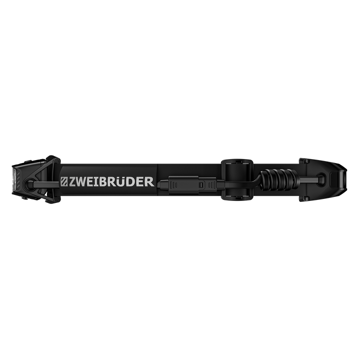 Zweibrüder ZB9H LED Stirnlampe Seitenansicht mit Kopfband